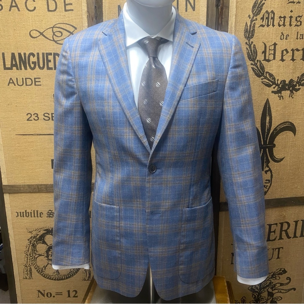 Joseph Abboud X Lanificio di Pray Wool and Silk Blazer, 37L